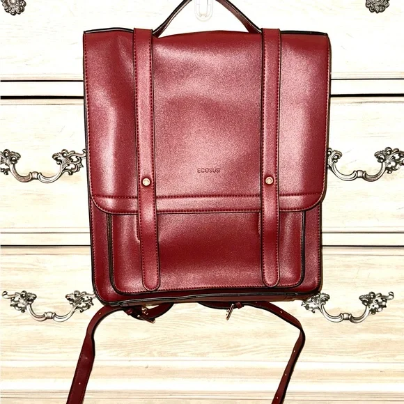 Ecosusi | Bags | Brand New Red Ecosusi Backpack | Poshmark display picture 1